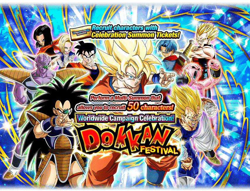 Worldwide Campaign Celebration! Dokkan Festival (A) [50 Tickets]