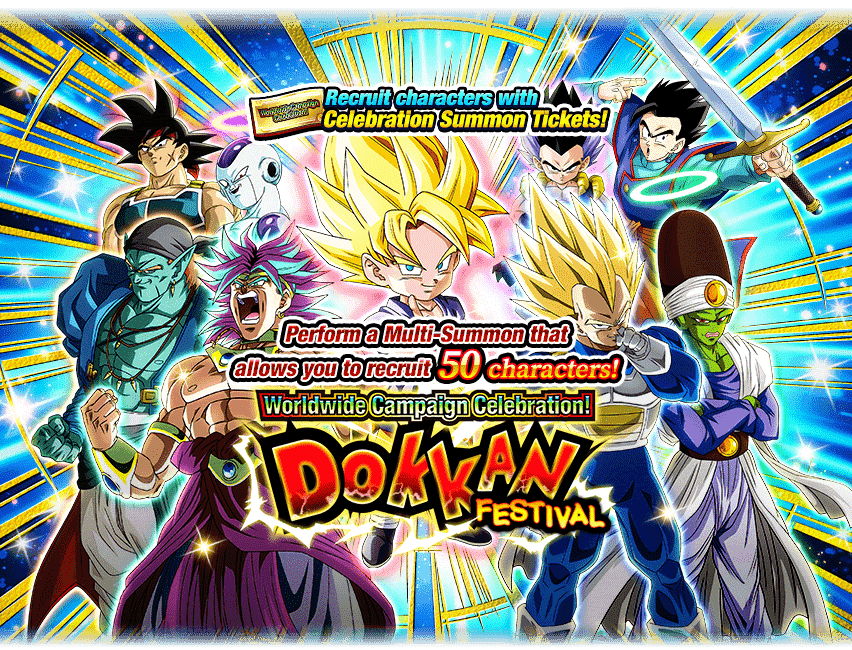 Worldwide Campaign Celebration! Dokkan Festival (A) [50 Tickets]