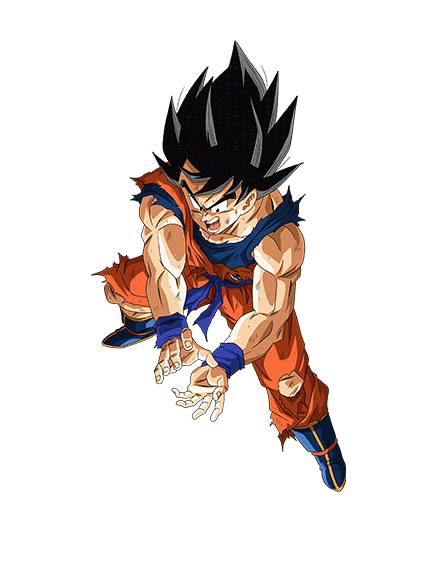 Goku SSJ Namek Damaged transparent background PNG clipart