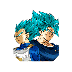 DBZ Goku Vegeta SSGSS God Blue Super Saiyan Chibi Sketch T-Shirt